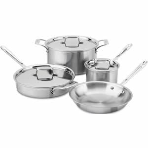 All-Clad BD005707-R D5 7-Piece 18/10 Stainless Steel 5-Ply Bonded Cookware Set Review