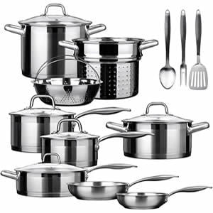Duxtop SSIB-17 Professional 17 Pieces Stainless Steel Induction Cookware Set Review