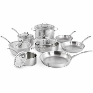 Quick Overview Of Calphalon Tri-Ply Stainless Steel 13-Piece Cookware Set