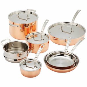 Cuisinart CTP-11AM Copper Tri-Ply Stainless Steel 11-Piece Cookware Set Review