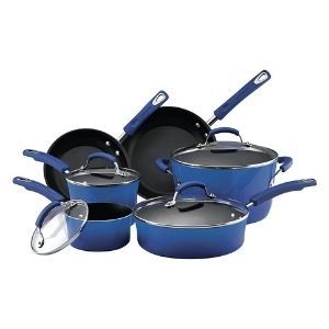 Rachael Ray Brights Nonstick Cookware Pots and Pans Set 10 Piece Review