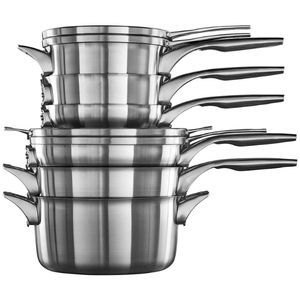 Calphalon Premier Space-Saving 10-Piece Stainless Steel Pots and Pans Revie
