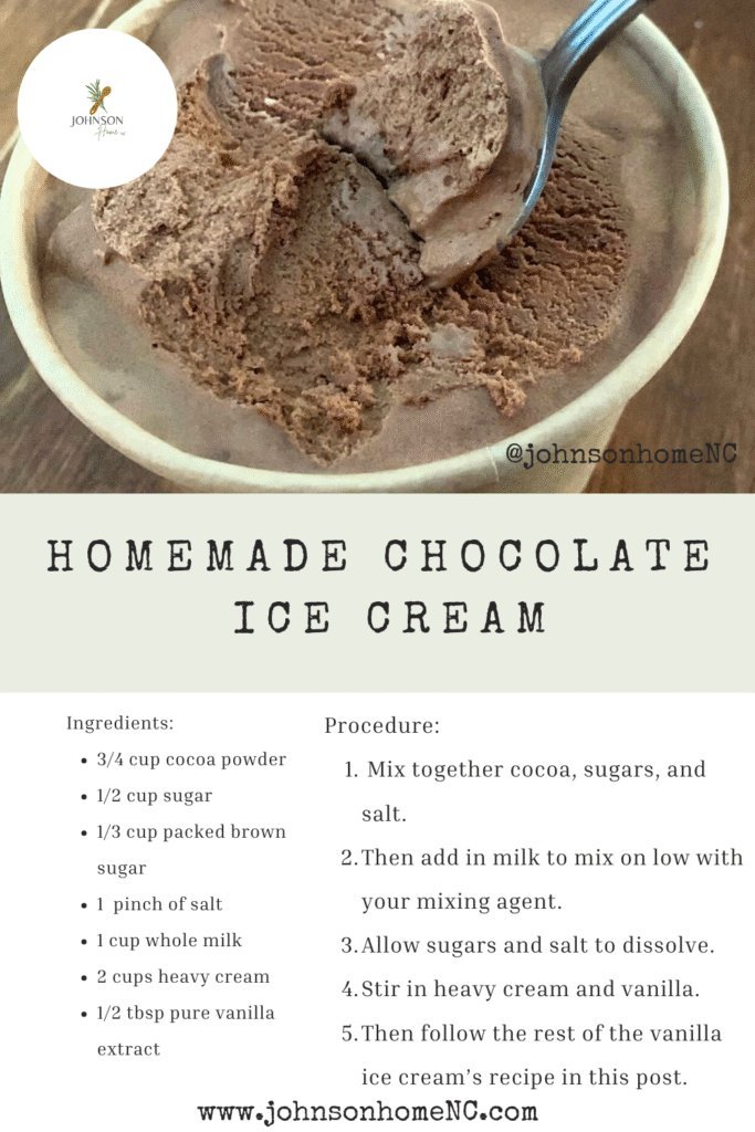 A home cook prepares ingredients for making homemade ice cream in a kitchen.